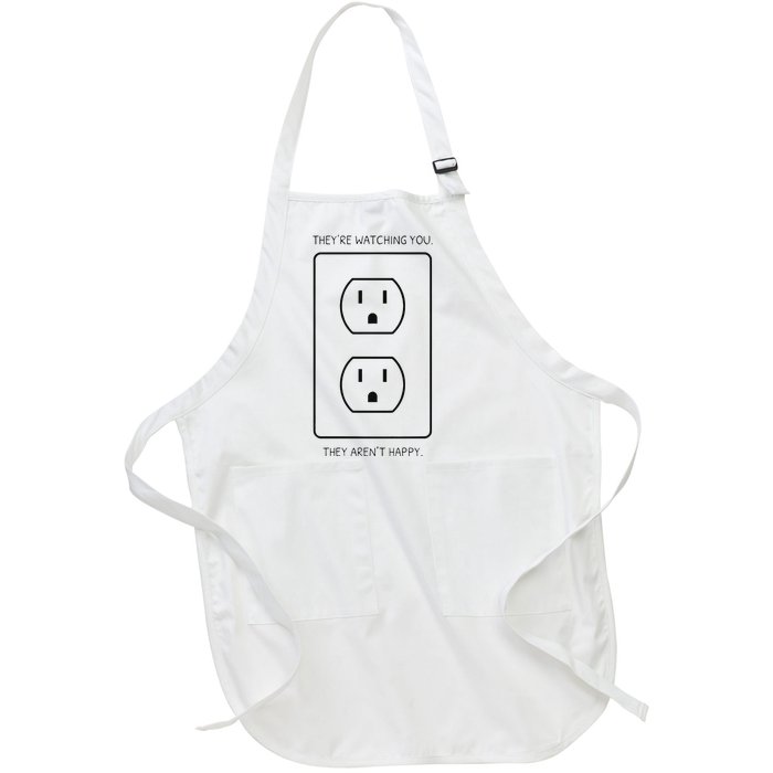 Light Bulb Meme Full-Length Apron With Pockets