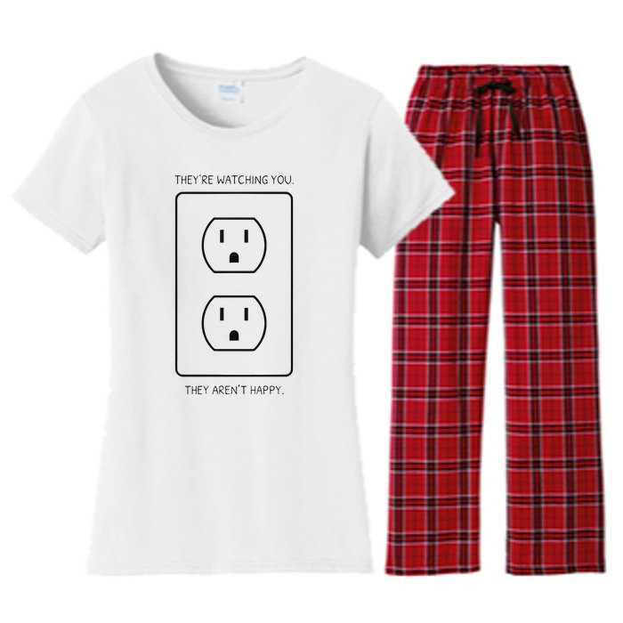 Light Bulb Meme Women's Flannel Pajama Set