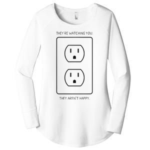 Light Bulb Meme Women's Perfect Tri Tunic Long Sleeve Shirt