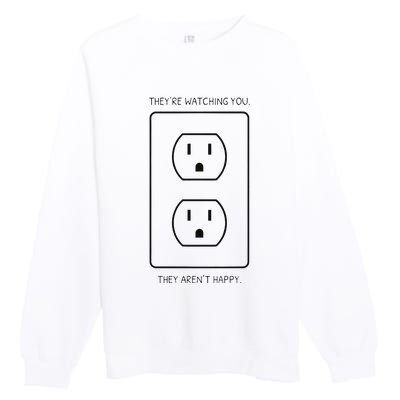 Light Bulb Meme Premium Crewneck Sweatshirt