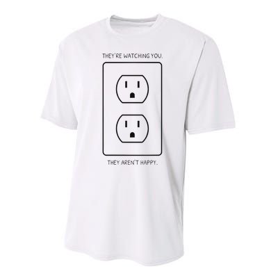 Light Bulb Meme Performance Sprint T-Shirt