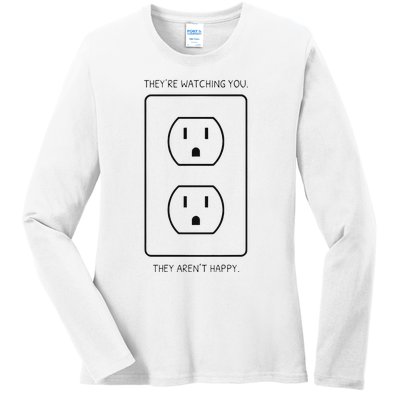 Light Bulb Meme Ladies Long Sleeve Shirt