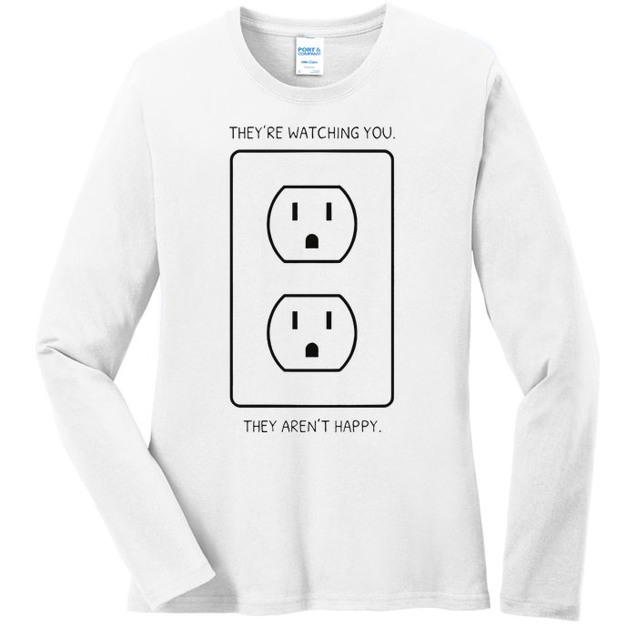 Light Bulb Meme Ladies Long Sleeve Shirt