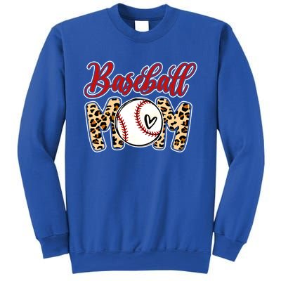 Leopard Baseball Mom Life Game Day Mama Mothers Day Gift Sweatshirt