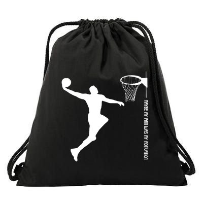 Maybe My Pain Was My Motivation Basketball Quote Lebron Drawstring Bag