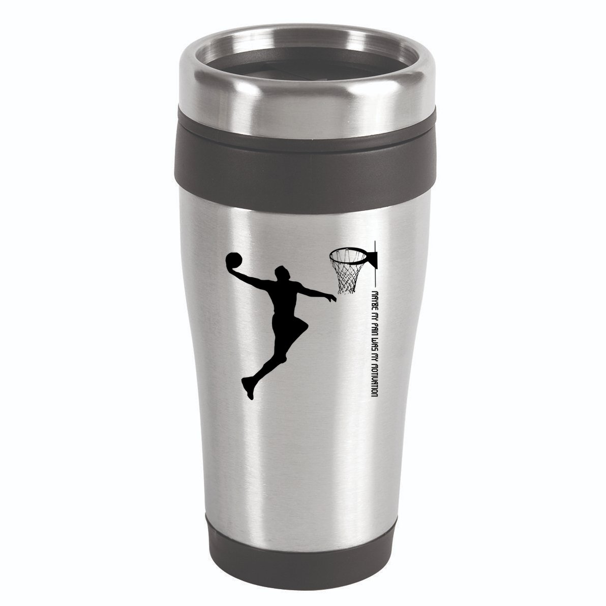 Maybe My Pain Was My Motivation Basketball Quote Lebron 16oz Travel Tumbler