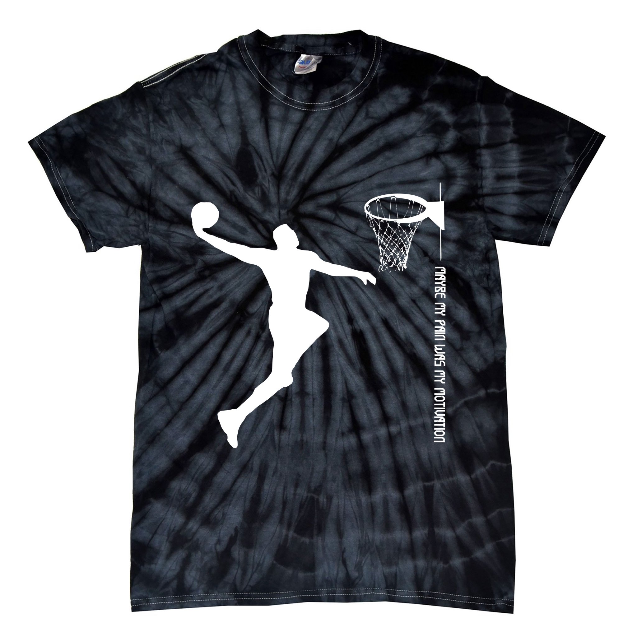 Maybe My Pain Was My Motivation Basketball Quote Lebron Tie-Dye T-Shirt