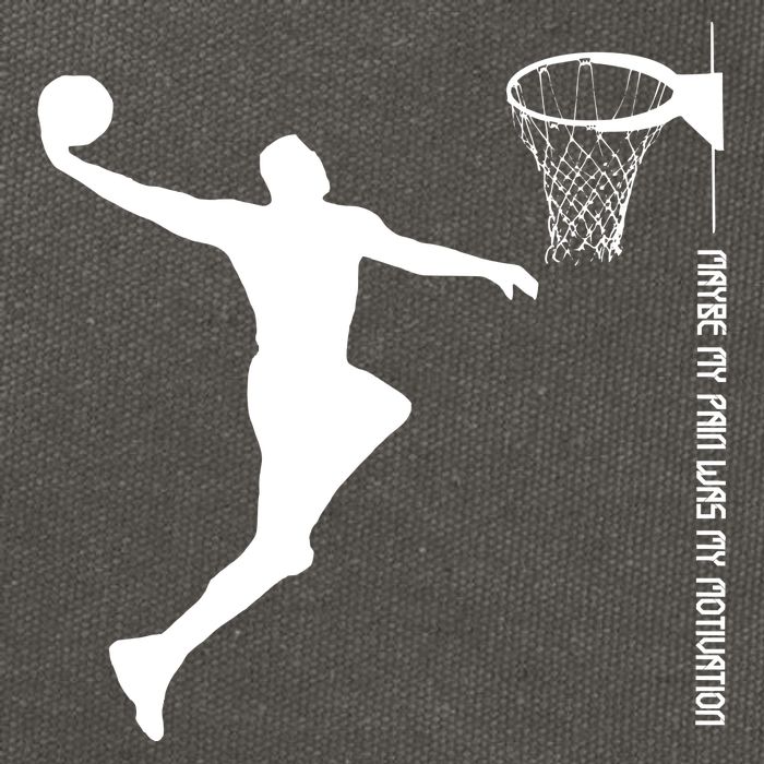 Maybe My Pain Was My Motivation Basketball Quote Lebron Cotton Canvas Backpack