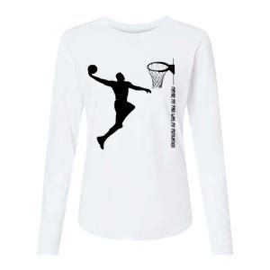 Maybe My Pain Was My Motivation Basketball Quote Lebron Womens Cotton Relaxed Long Sleeve T-Shirt