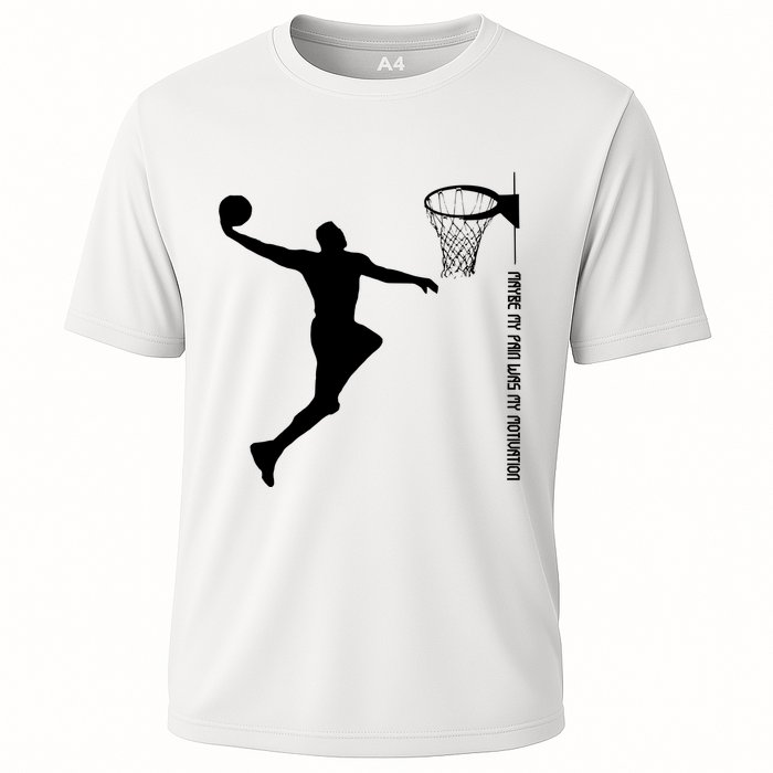 Maybe My Pain Was My Motivation Basketball Quote Lebron Cooling Performance Crew T-Shirt