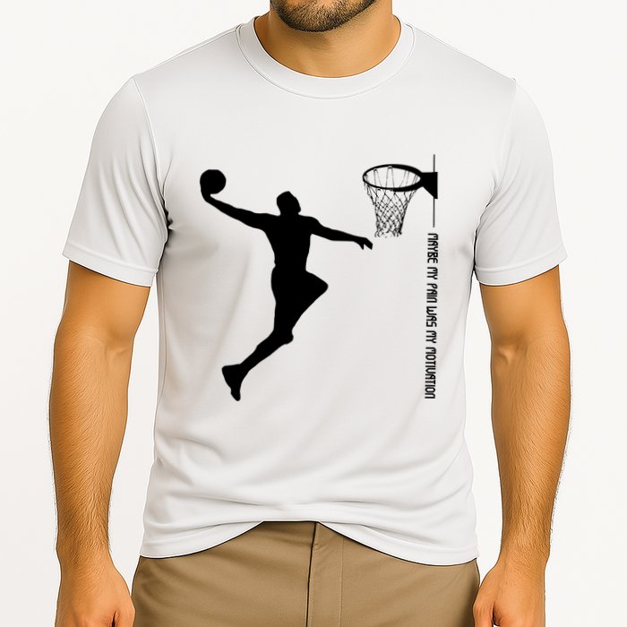 Maybe My Pain Was My Motivation Basketball Quote Lebron Cooling Performance Crew T-Shirt