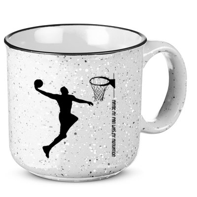 Maybe My Pain Was My Motivation Basketball Quote Lebron 15oz Campfire Ceramic Mug
