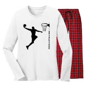 Maybe My Pain Was My Motivation Basketball Quote Lebron Women's Long Sleeve Flannel Pajama Set 