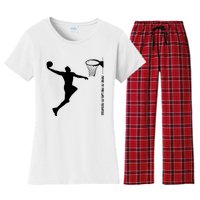 Maybe My Pain Was My Motivation Basketball Quote Lebron Women's Flannel Pajama Set