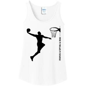 Maybe My Pain Was My Motivation Basketball Quote Lebron Ladies Essential Tank