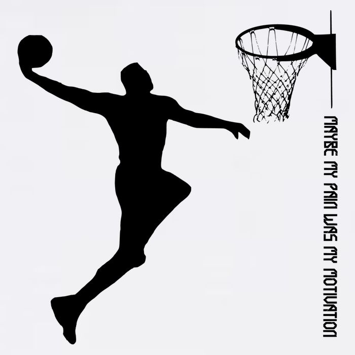Maybe My Pain Was My Motivation Basketball Quote Lebron Flat Bill Trucker Hat