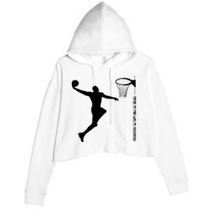 Maybe My Pain Was My Motivation Basketball Quote Lebron Crop Fleece Hoodie