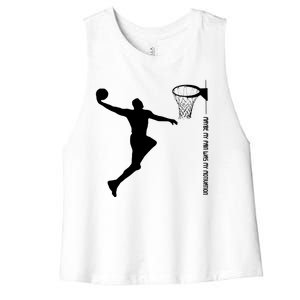 Maybe My Pain Was My Motivation Basketball Quote Lebron Women's Racerback Cropped Tank