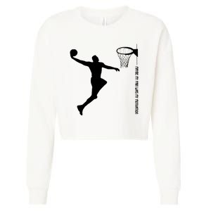 Maybe My Pain Was My Motivation Basketball Quote Lebron Cropped Pullover Crew