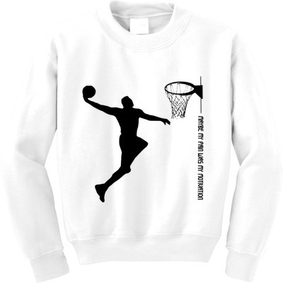 Maybe My Pain Was My Motivation Basketball Quote Lebron Kids Sweatshirt