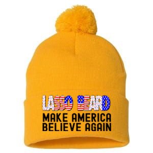 Lasso Beard Make America Believe Again Pom Pom 12in Knit Beanie