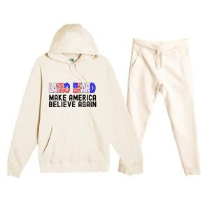 Lasso Beard Make America Believe Again Premium Hooded Sweatsuit Set