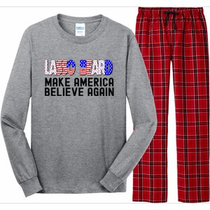 Lasso Beard Make America Believe Again Long Sleeve Pajama Set