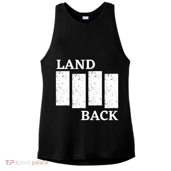 Land Back Movement, Native American LandBack Ladies PosiCharge Tri-Blend Wicking Tank