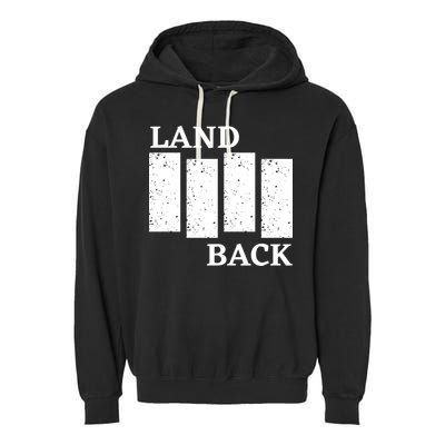 Land Back Movement, Native American LandBack Garment-Dyed Fleece Hoodie