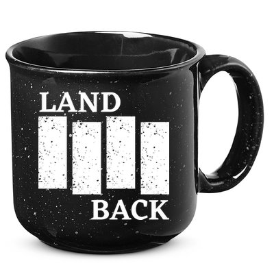 Land Back Movement, Native American LandBack 15oz Campfire Ceramic Mug