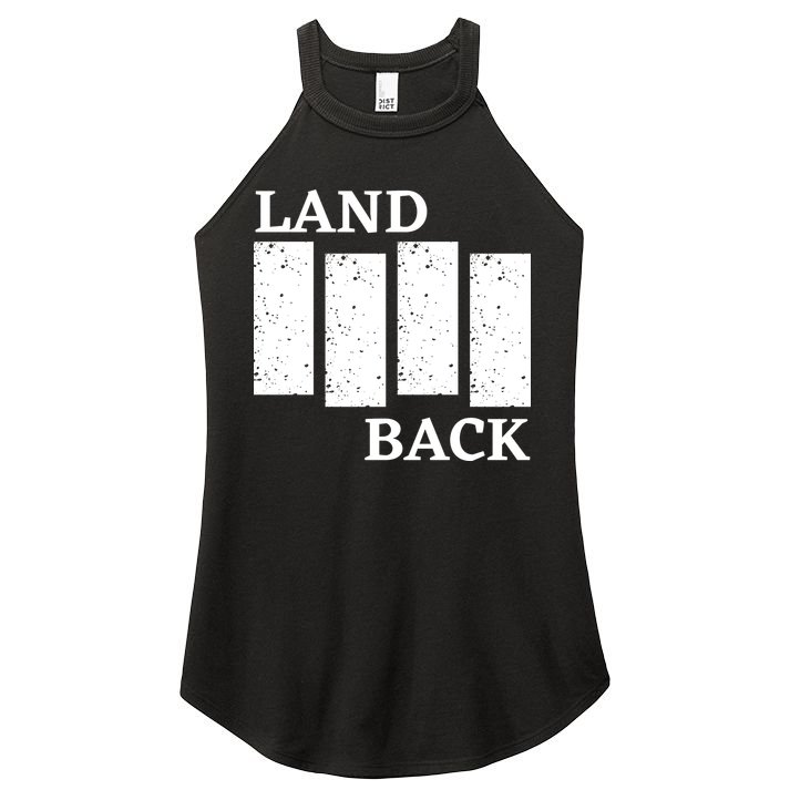 Land Back Movement, Native American LandBack Women's Perfect Tri Rocker Tank