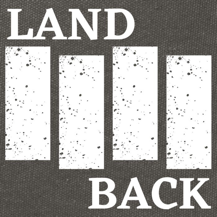 Land Back Movement, Native American LandBack Cotton Canvas Backpack