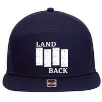 Land Back Movement, Native American LandBack 7 Panel Mesh Trucker Snapback Hat