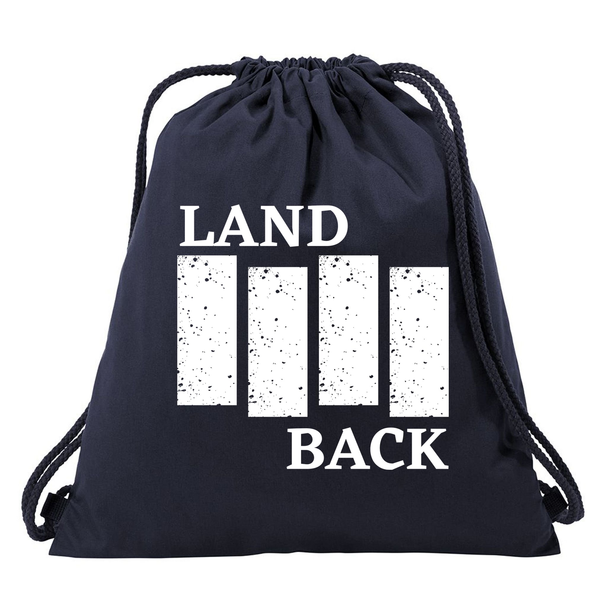 Land Back Movement, Native American LandBack Drawstring Bag