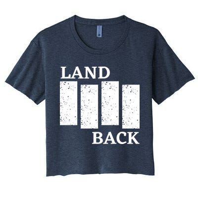 Land Back Movement, Native American LandBack Crop Top