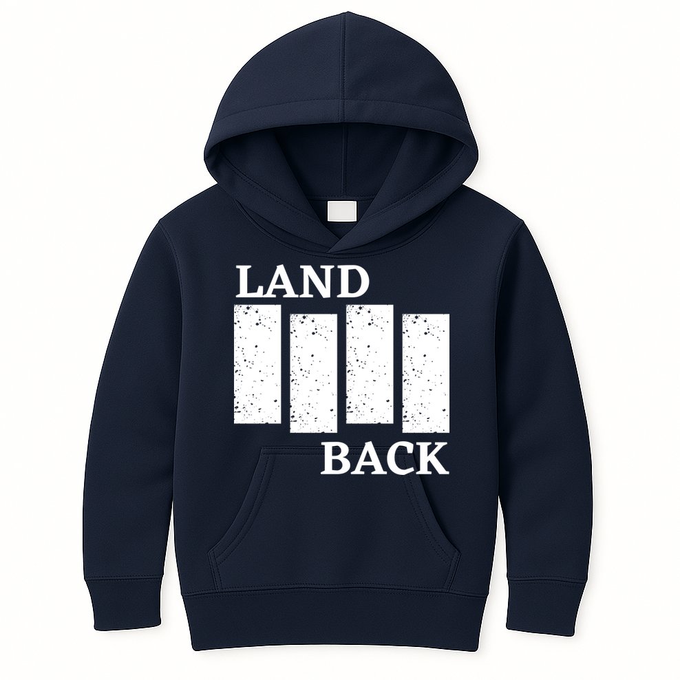 Land Back Movement, Native American LandBack Kids Hoodie