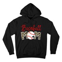 Leopard Baseball Mom Sports gift mother's day Hoodie