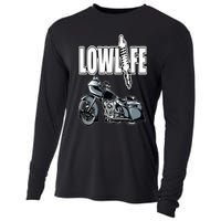 Lowlife Bagger Motorcycle . Chicano Vicla Lowrider Bikes Cooling Performance Long Sleeve Crew