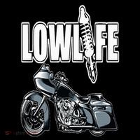 Lowlife Bagger Motorcycle . Chicano Vicla Lowrider Bikes Premium T-Shirt