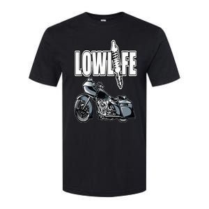 Lowlife Bagger Motorcycle . Chicano Vicla Lowrider Bikes Softstyle CVC T-Shirt