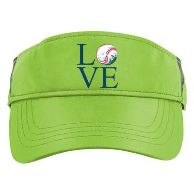 Love Baseball Mom Adult Drive Performance Visor