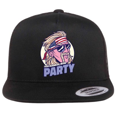 Less Business More Party 4th Of July USA Flatbill Hat