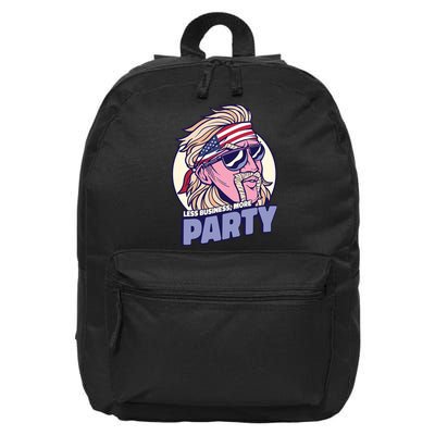 Less Business More Party 4th Of July USA 16 in Basic Backpack