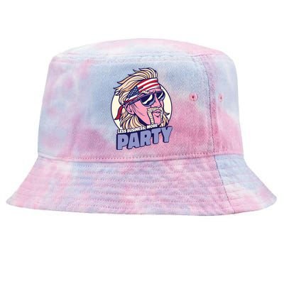 Less Business More Party 4th Of July USA Tie-Dyed Bucket Hat