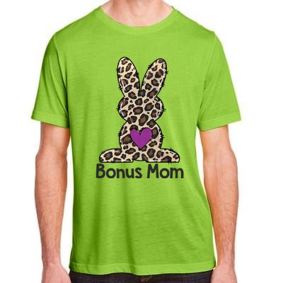 Leopard Bonus Mom Easter Bunny Bonus Mom Life Happy Easter Funny Gift Adult ChromaSoft Performance T-Shirt