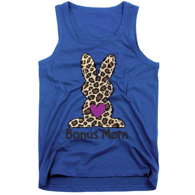 Leopard Bonus Mom Easter Bunny Bonus Mom Life Happy Easter Funny Gift Tank Top