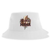 Leopard Baseball Mama Lightning Bolt Sport Mom Mother's Day Sustainable Bucket Hat