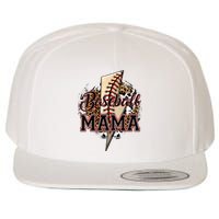 Leopard Baseball Mama Lightning Bolt Sport Mom Mother's Day Wool Snapback Cap