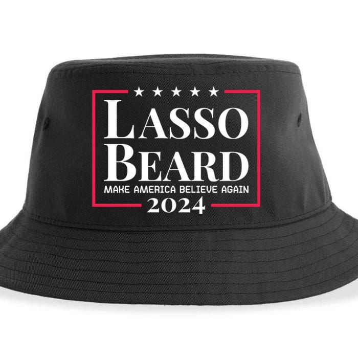 Lasso Beard Make America Believe Again Sustainable Bucket Hat