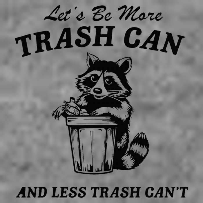 LetS Be More Trash Can And Less Trash CanT Cute Raccoon 7-Panel Snapback Hat